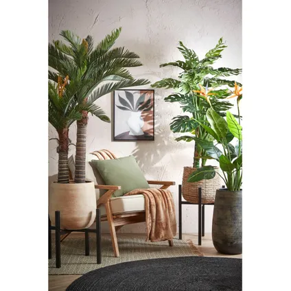 Mica Decorations Palm kunstplant - groen - H150 x D95 cm 3