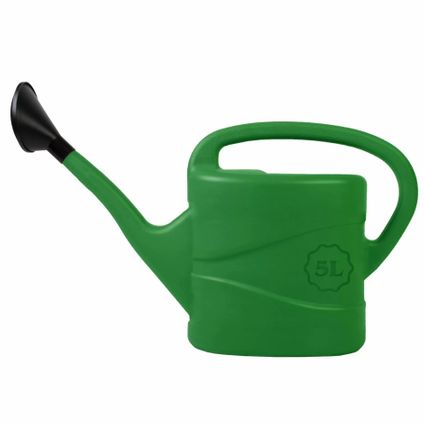 Gieter - groen - kunststof - afneembare broeskop - 5 liter