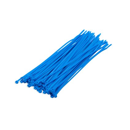 Tiewraps-kabelbinders - 100 stuks - blauw - 20 cm