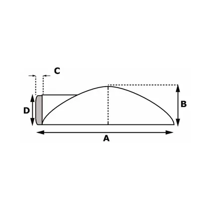 Bellatio design Deurstopper - RVS - 8 cm 2