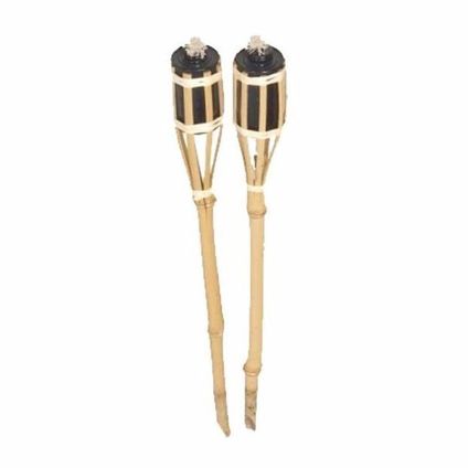 Tuinfakkels - 2 stuks - bamboe - 61 cm - navulbaar