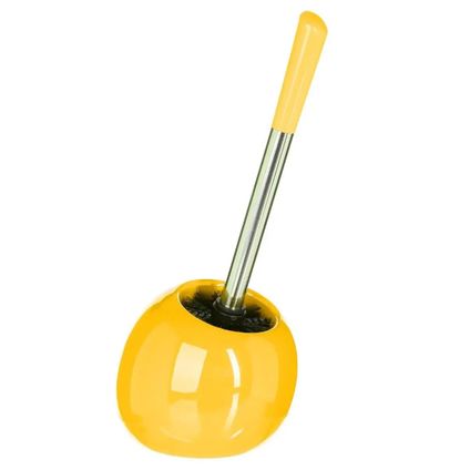 5five Toiletborstel met houder - glans geel - keramiek - 36 cm