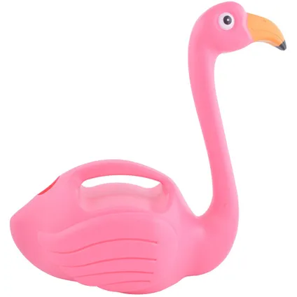 Gieter - flamingo - roze - 1,5 liter - kunststof 2