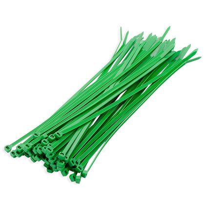 Tiewraps-kabelbinders - 100 stuks - groen - 10 cm