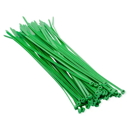 Tiewraps-kabelbinders - 100 stuks - groen - 10 cm 2