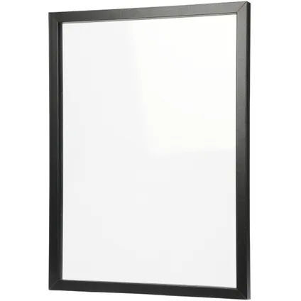 Schrijfbord/memobord - incl 2x markers - wit / zwart - 30 x 40 cm - whiteboard