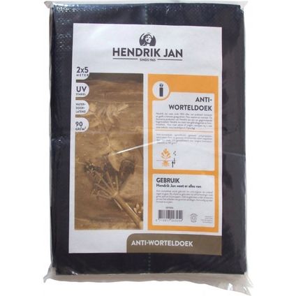 Hendrik Jan Anti-worteldoek - gronddoek - 2 x 5 m - zwart