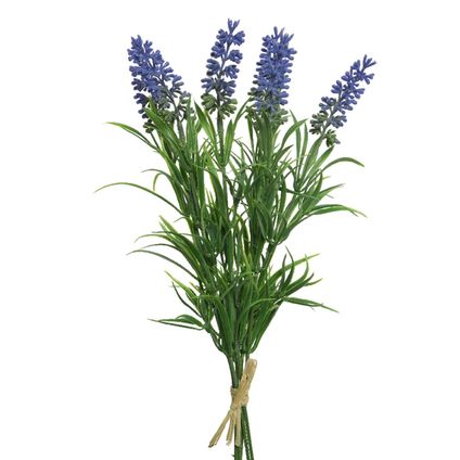 Everlands kunstplant lavendel - paars - 21 cm