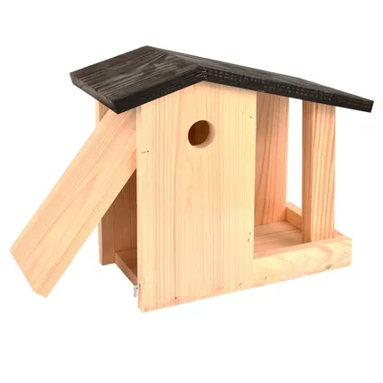 Esschert Design Vogelhuisje - hout - incl. voedertafel - 24,4 cm 2