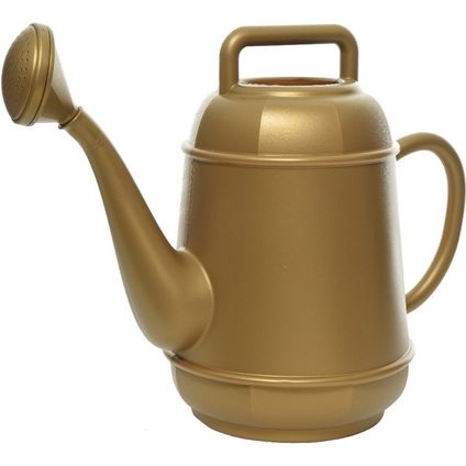 Decoris Gieter - goudkleurig - kunststof - 12 liter