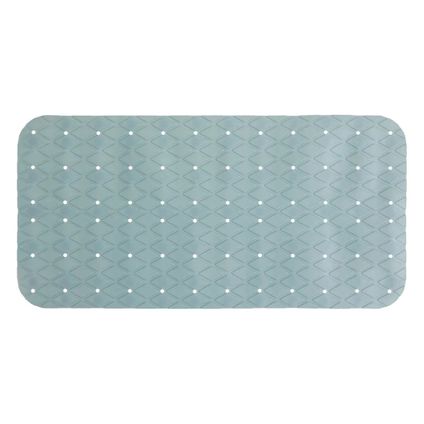 5Five Douche/bad anti-slip mat badkamer - pvc - ijsblauw - 70 x 35cm