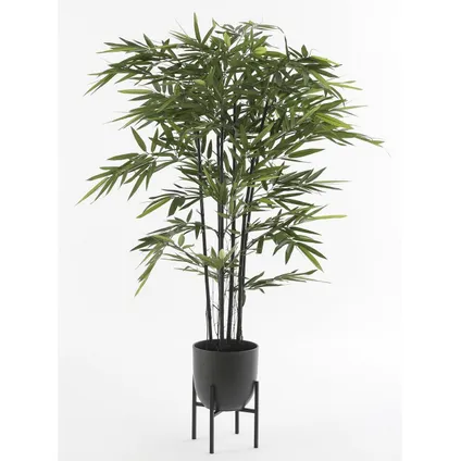 Mica Decorations Plantenstandaard - metaal - zwart - H25 x B24 cm 3