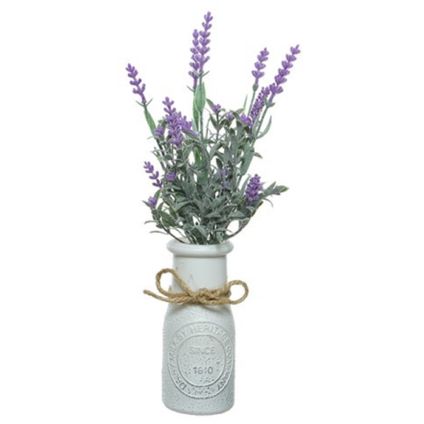 Kunstplant Lavendel - in sierpot - 32 cm