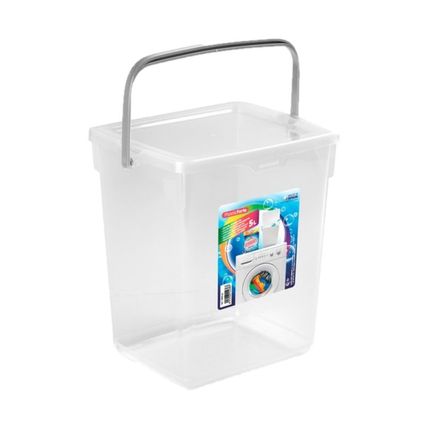 Forte Plastics Opbergbox - kunststof - met deksel - transparant - 5 L