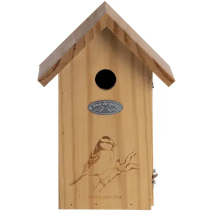 Best for Birds Vogelhuisje - hout - Pimpelmees nestkastje - 26 cm