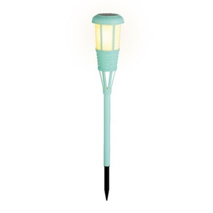 Lumineo Tuinfakkel - solar - turquoise - 61 cm