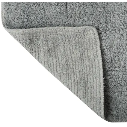 MSV Badkamerkleedje/badmat voor op de vloer - grijs - 45 x 70 cm 3