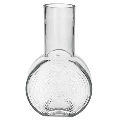 Bellatio Design Vaas - helder - transparant glas - D6 x H23 cm