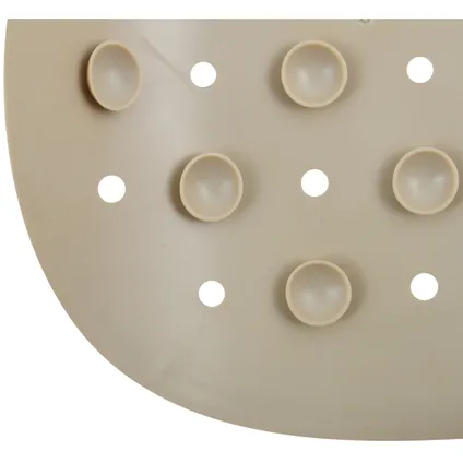 MSV Douche/bad anti-slip mat badkamer - rubber - beige - 36 x 65 cm 3