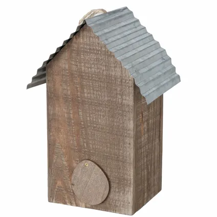 Boltze Vogelhuisje - bruin - houten nestkastje - 22 cm 2