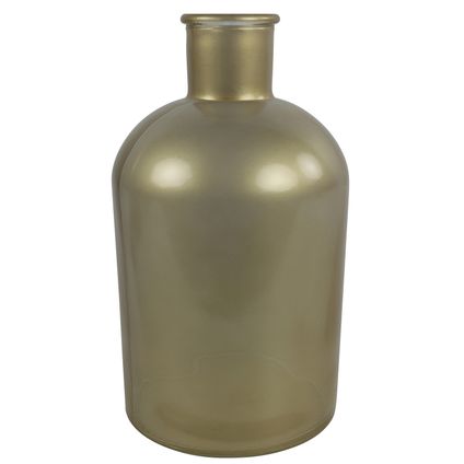 Countryfield Vaas - mat goud - glasA - apotheker fles - D17 x H31 cm