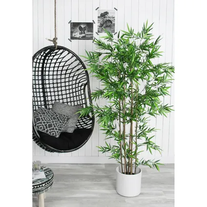 Plante artificielle Mica Decorations Bamboe - 90x90x155 cm - Vert 6