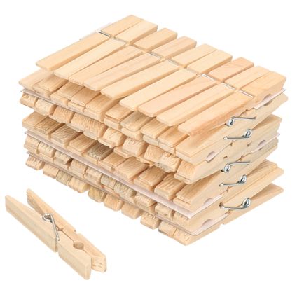 Sorex Wasknijpers - 50 stuks - hout - knijpers