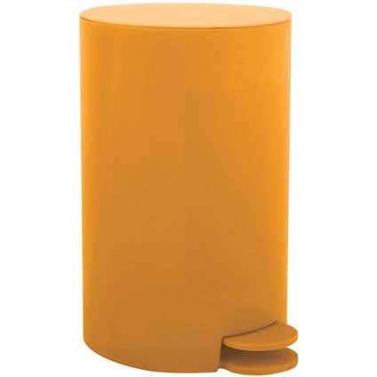 MSV kleine badkamer/toilet pedaalemmer - saffraan geel - 3L - 15x27 cm