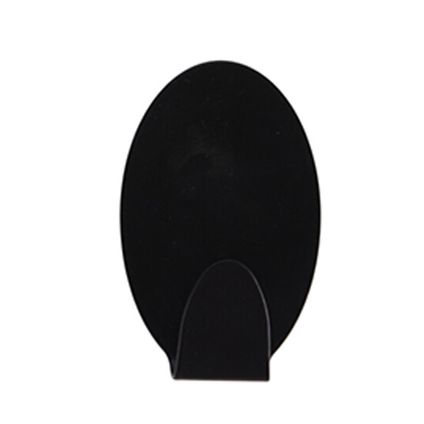 Excellent Houseware Handdoekhaakjes - zwart - 4ST - RVS - zelfklevend