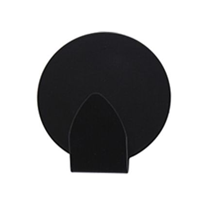 Excellent Houseware Handdoekhaakjes - zwart - 2ST - RVS - zelfklevend
