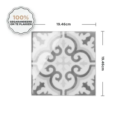 Smart Tiles 4 crédences adhésives Vintage Girona Cordu Multicolore 19.69x19.69cm 5