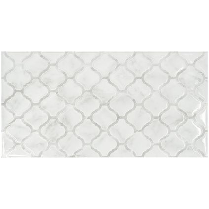 Smart Tiles 2 crédences adhésives XL Blok Arabesco Gris 57.3x29.41cm