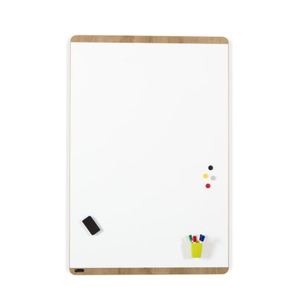 Rocada Natural magnetisch whiteboard - Hout design - 100 x 150 cm