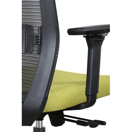 Chaise de bureau Napoli Deluxe 4D - NEN-EN 1335 - Vert citron 5