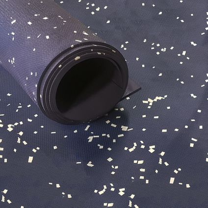 Brandvertragende rubber vloer 2mm - Breedte 120 cm - Blauw