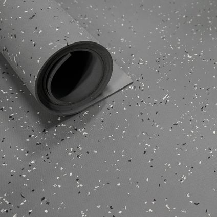 Brandvertragende rubber vloer 2 mm - Breedte 120 cm - Grijs