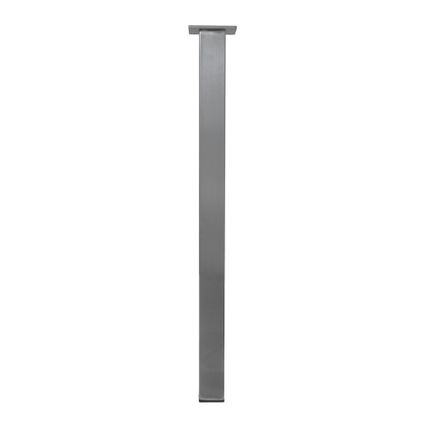 RVS Geborsteld Tafelpoot Vierkant - Zilver - 50 x 50 x 720 mm