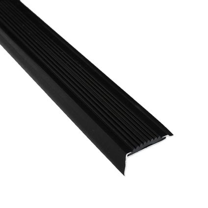 Profilé d'escalier noir 42 x 22 x 1350 mm - 15 pièces