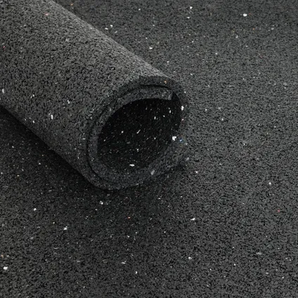 Beschermmat - rol van 12,5 m2 - Dikte 4 mm - Zwart granulaat