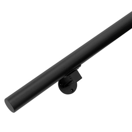 Rampe noire 175 cm avec 2 supports