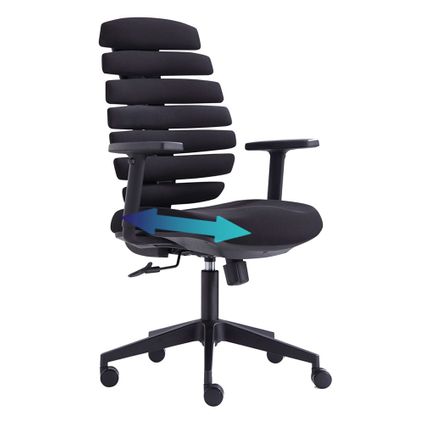 Chaise de bureau Flex avec réglage de la profondeur d'assise - NEN-EN 1335