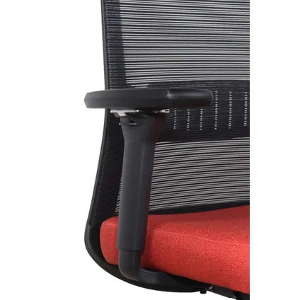 Chaise de bureau Napoli Deluxe 4D - NEN-EN 1335 - Rouge 2
