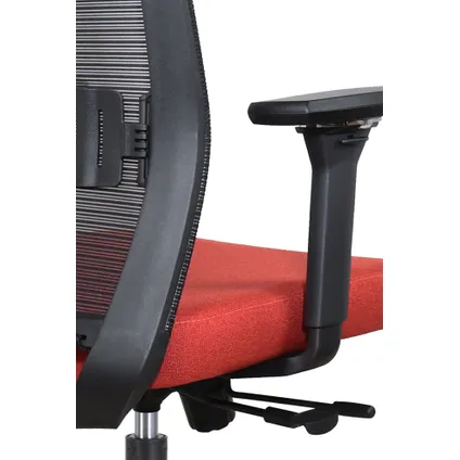 Chaise de bureau Napoli Deluxe 4D - NEN-EN 1335 - Rouge 5