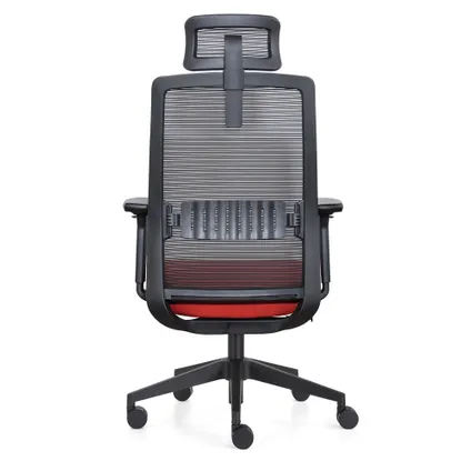 Chaise de bureau Napoli Deluxe 4D - NEN-EN 1335 - Rouge 6