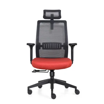 Chaise de bureau Napoli Deluxe 4D - NEN-EN 1335 - Rouge 7