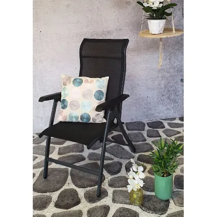 Chaise de jardin réglable SenS-Line Sardinia - Noir 5