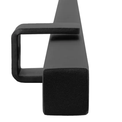 Main courante design noire carrée - 250 cm + 3 supports 4