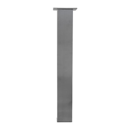 RVS Geborsteld Tafelpoot Vierkant - Zilver - 100 x 100 x 720 mm