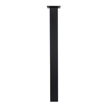 Zwarte Tafelpoot Vierkant - 60 x 60 x 720 mm
