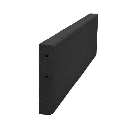 Rubber opsluitband 100x25 cm - Zwart